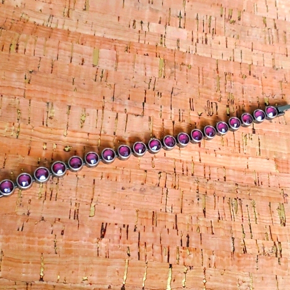 Touchstone Crystal Jewelry - Dark Red Crystal Bracelet